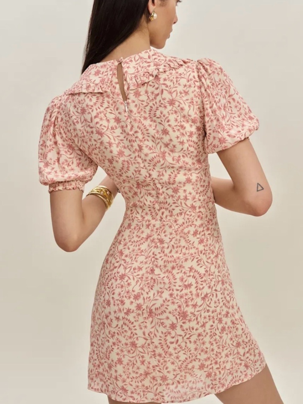 Reformation Kaylia Dress Pink - Size 4 - Picture 5 of 6